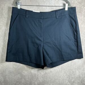Gibson Latimer City Shorts Womens Size 18 Navy Blue‎ Chino Mid Rise Casual NEW